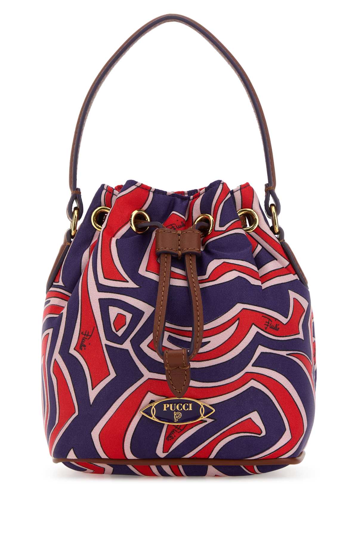 Pucci Printed Canvas Bucket Bag