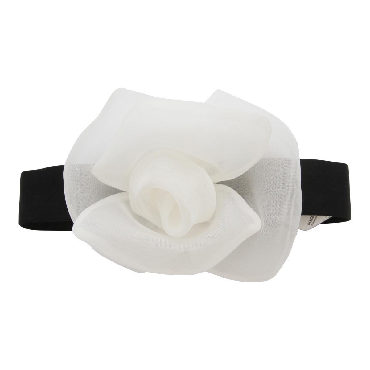 Shop Dolce & Gabbana Flower Choker In Bianco