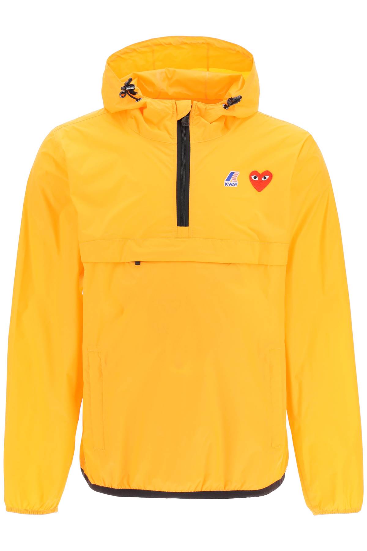 Comme Des Garçons Play Packable Ripstop Anorak K-way In Orange (orange)