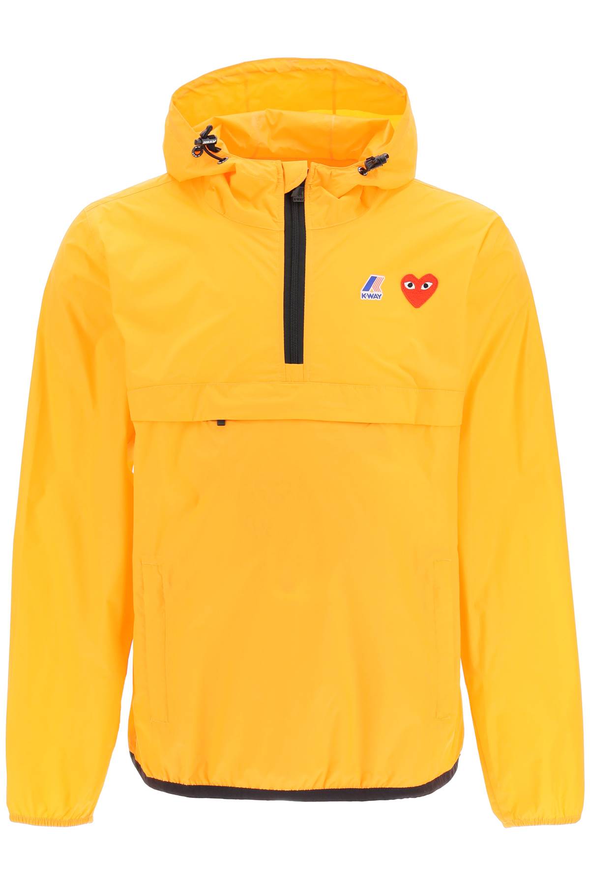 Shop Comme Des Garçons Play Packable Ripstop Anorak K-way In Orange