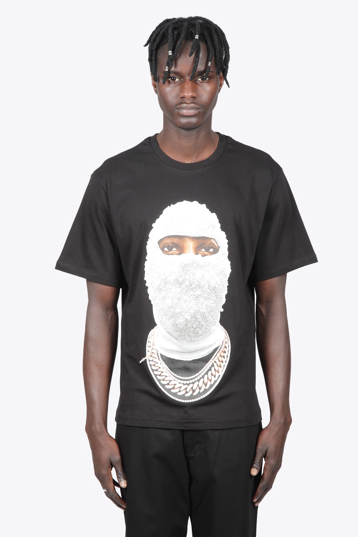 Ih nom uh nit T-shirt Relaxed Fit With Future Mask On Front Black cotton t-shirt with Future print