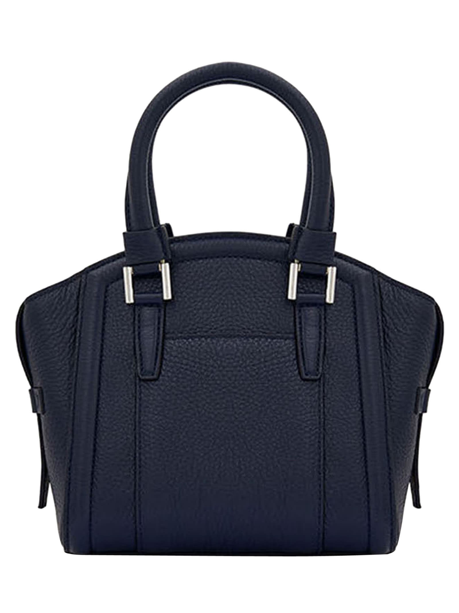 Shop Kiton Mini Karla - Bag Deerskin In Blue