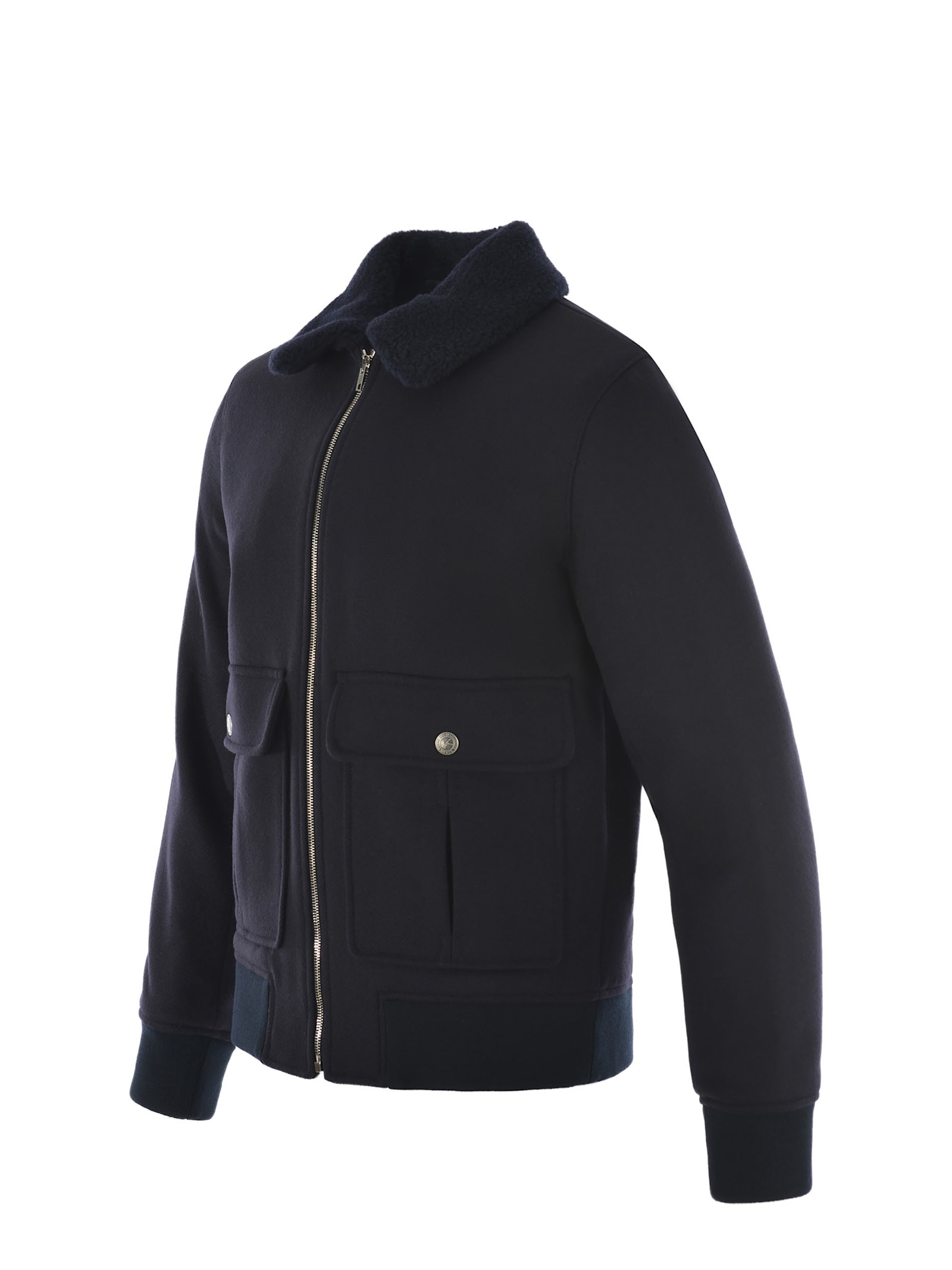 Shop Apc Jacket A.p.c. Ben Made Of A Wool Blend In Blue