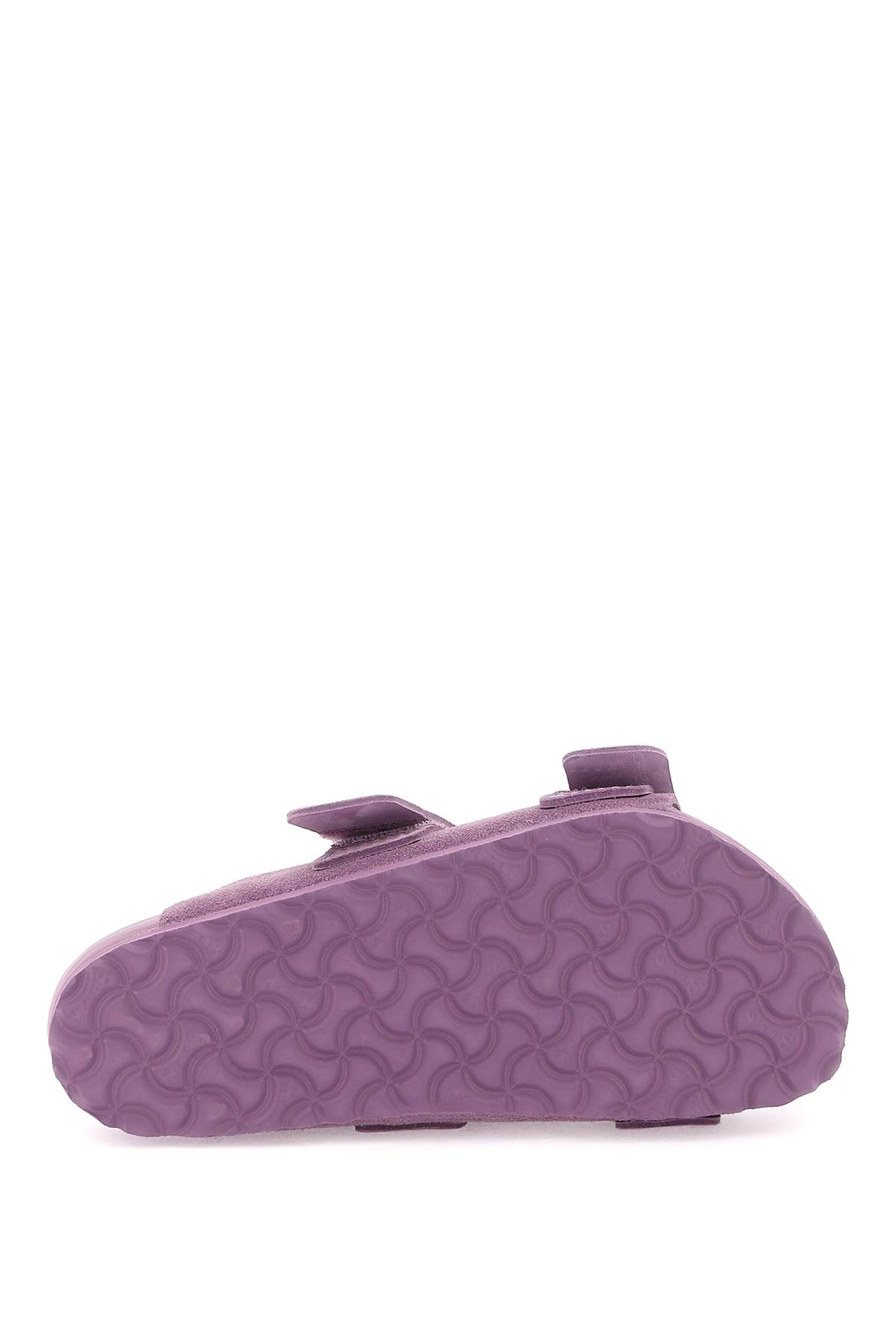 Shop Birkenstock Uji Slides In Mauve (purple)