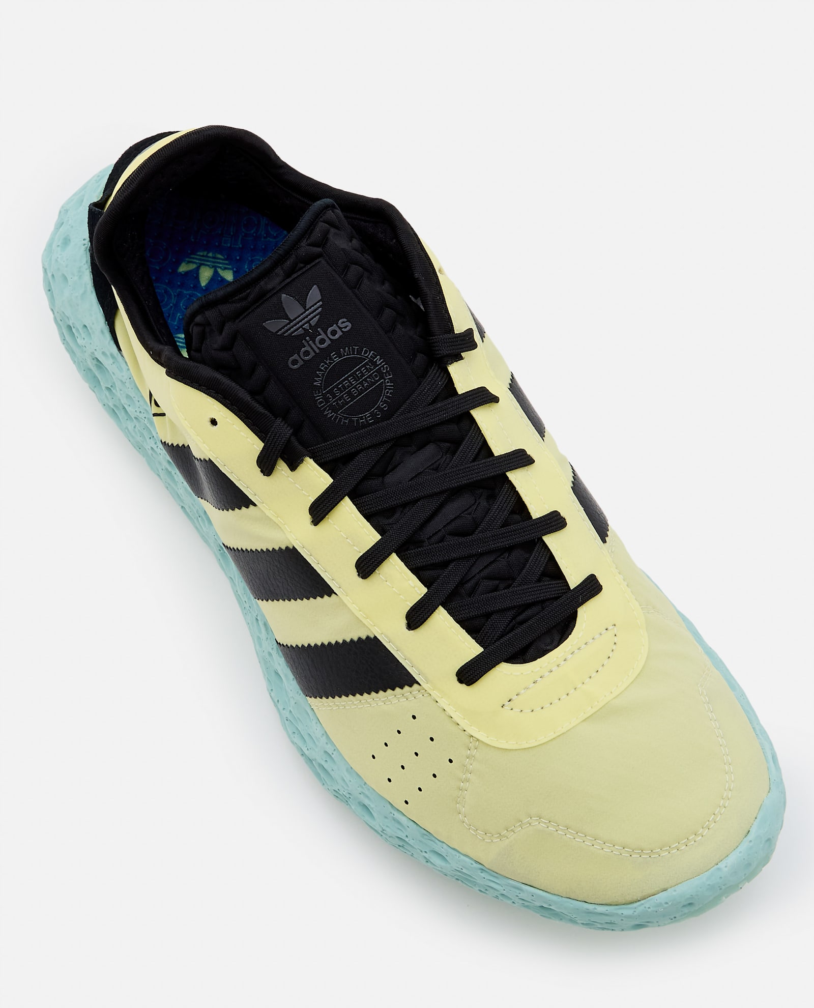Adidas Originals Zponge Perforated Rubber Sole Sneaker In Ice Yellow