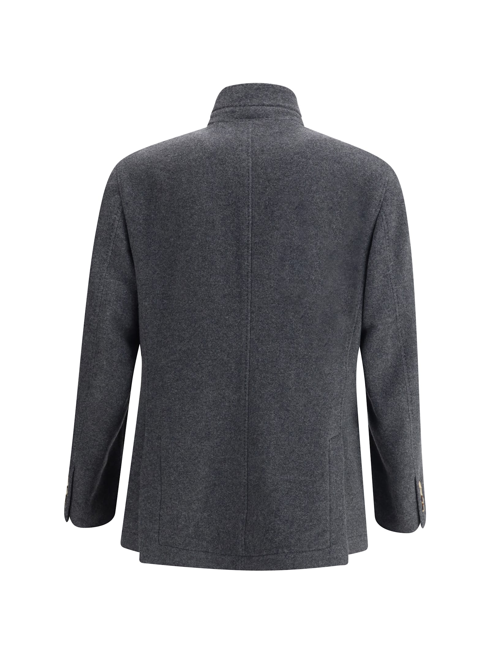 Brunello Cucinelli Cashmere Jackets In Gray