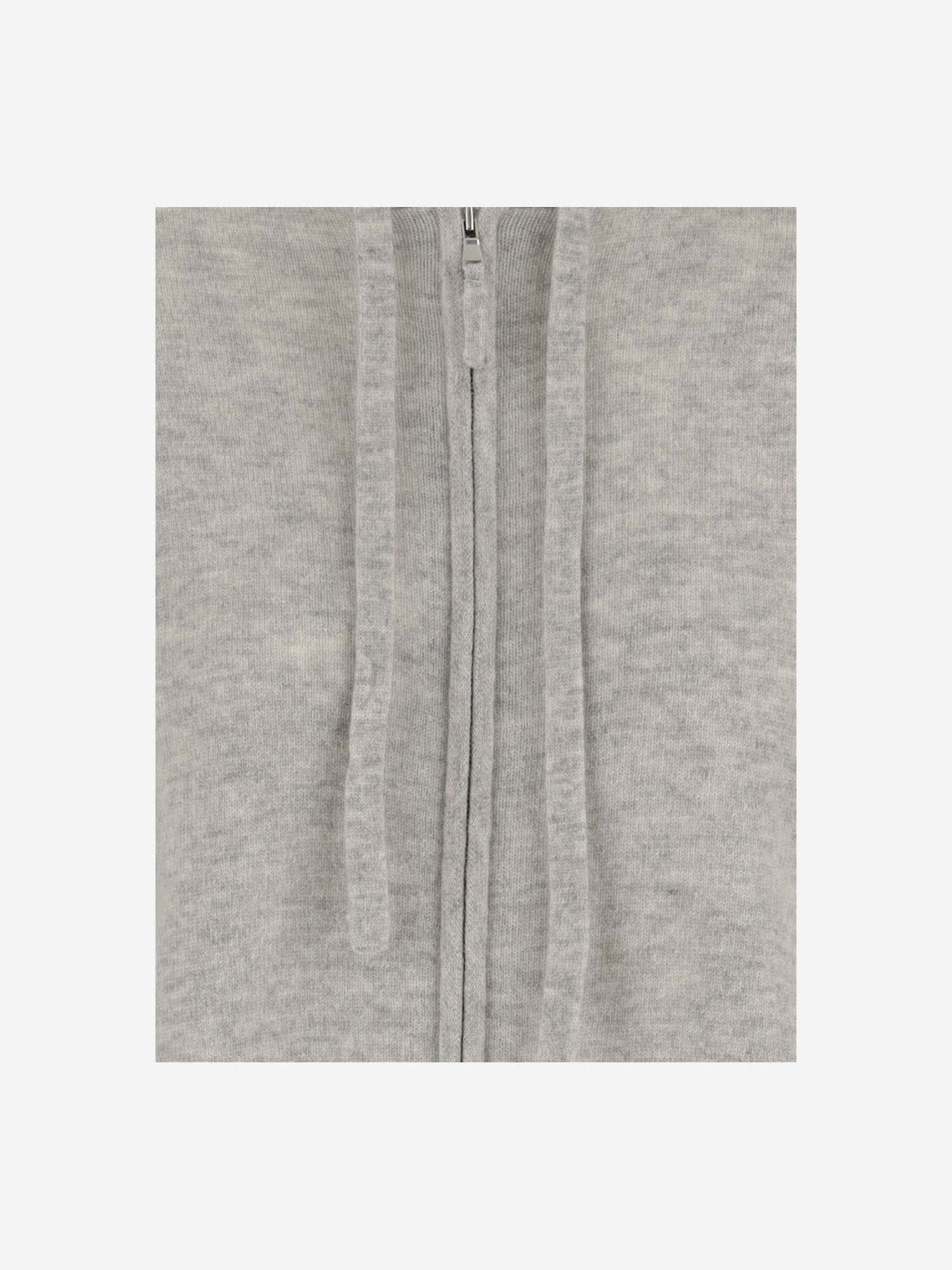 Shop Allude Wool And Cashmere Sweatshirt In Grey