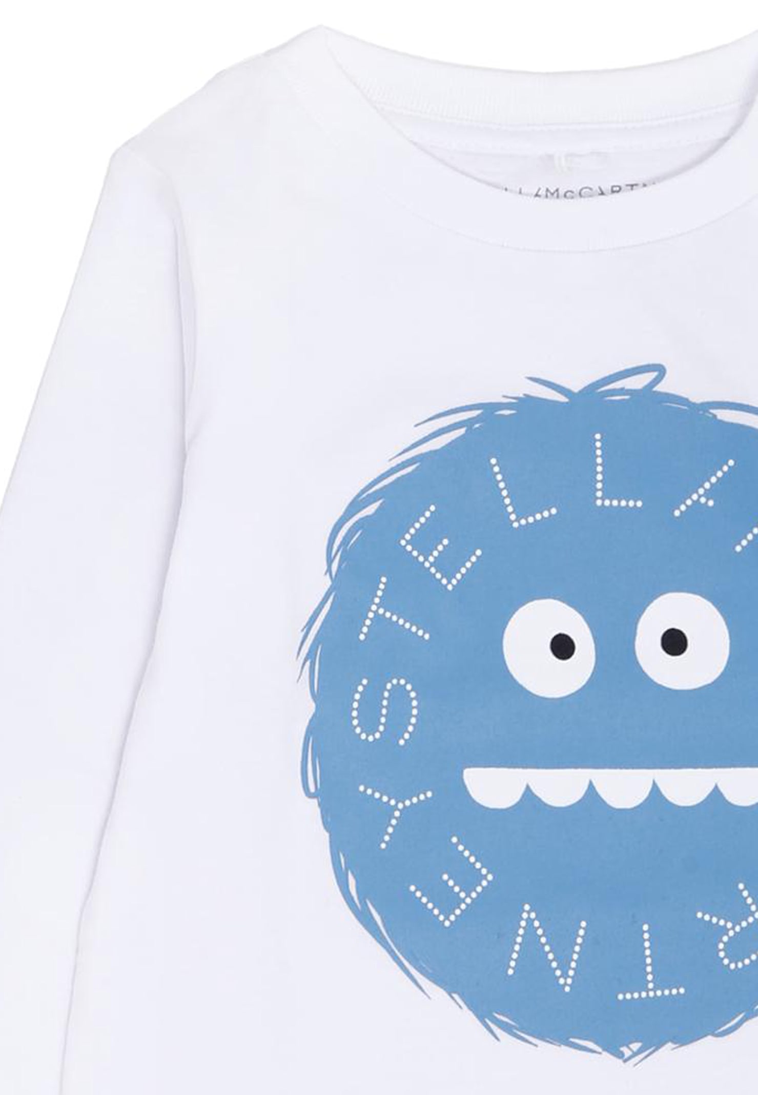 Stella Mccartney White T-shirt For Baby Boy With Monster In White
