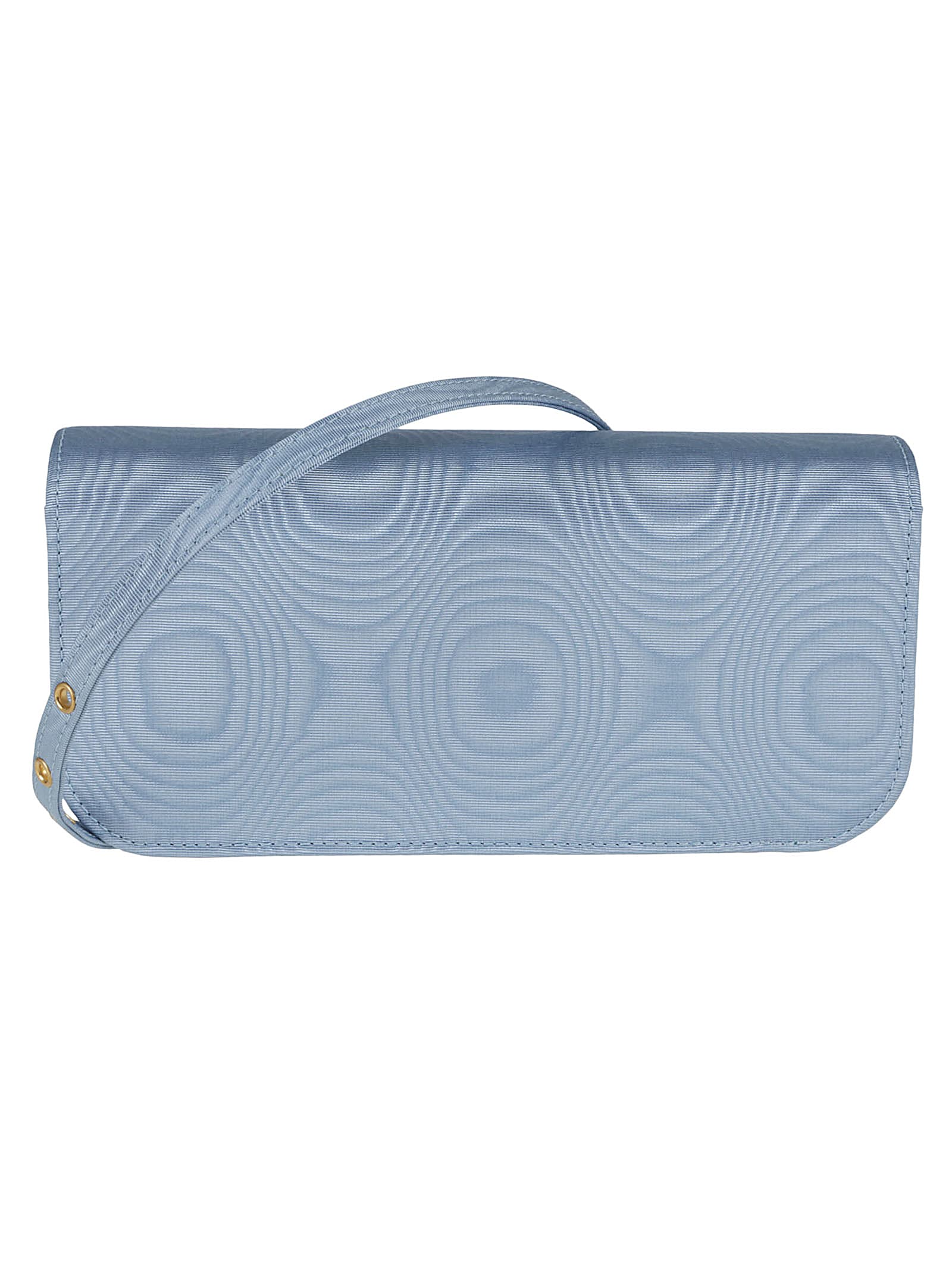 Valentino Clutch Loco` In S Cloudy Blue Crystal