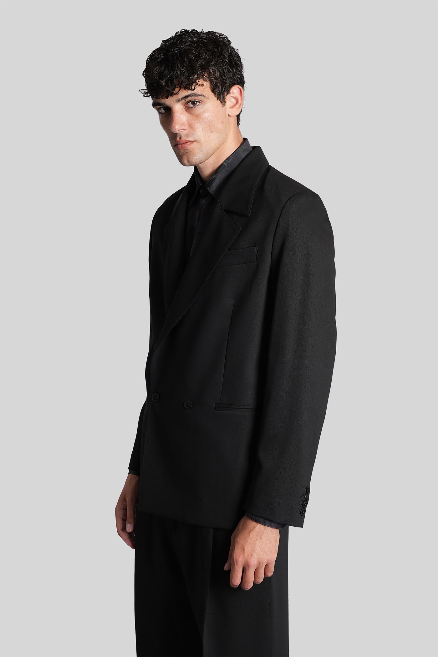 Costumein Donatien Blazer In Black Wool In Black
