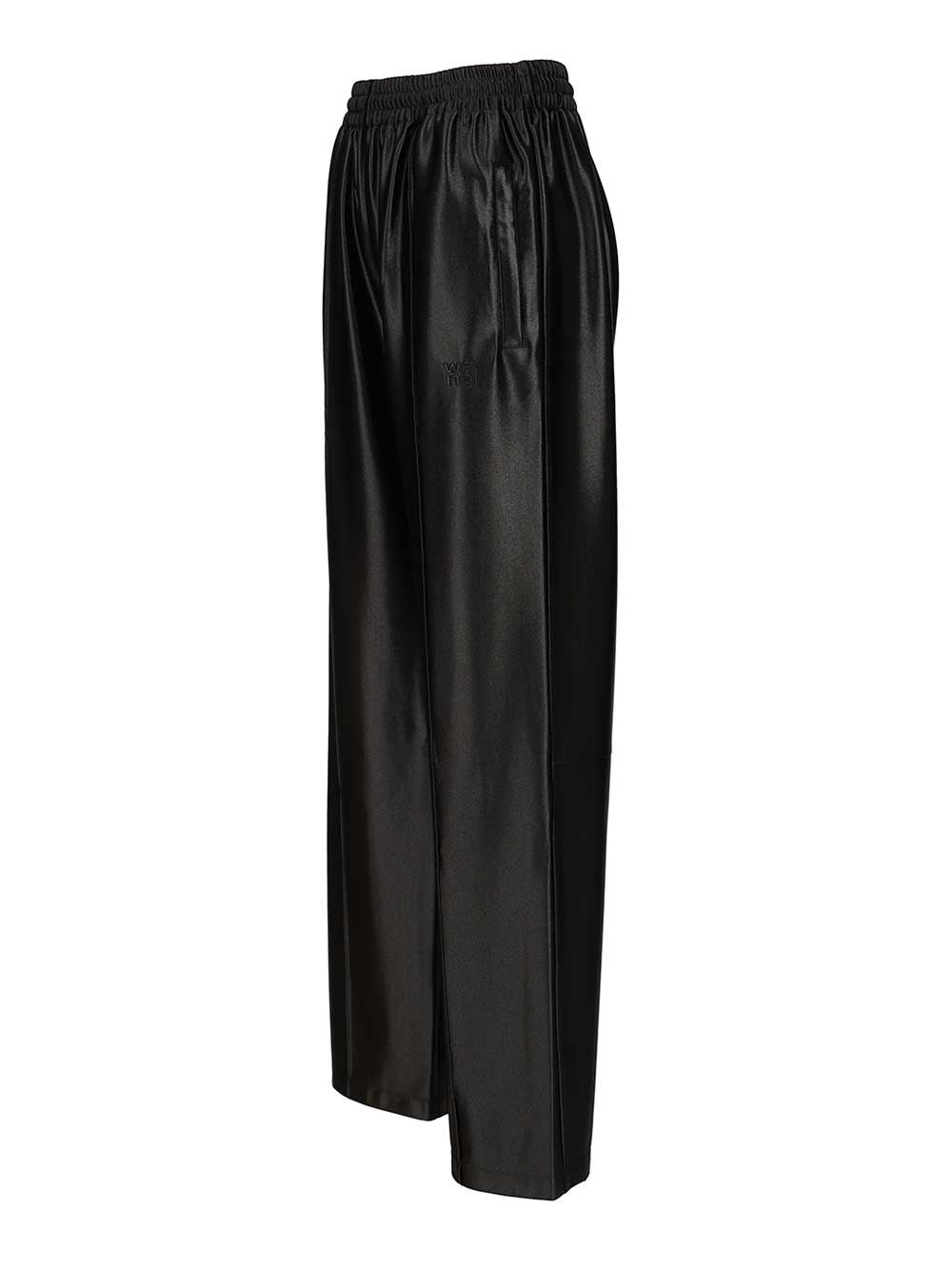 Alexander Wang Women Logo Pre Styled Biker Shorts Pants In Black