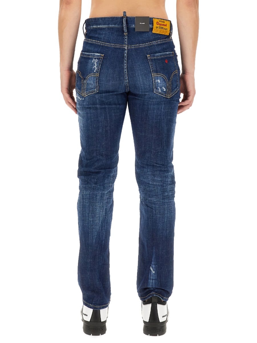 Shop Dsquared2 Slim Fit Jeans In Blue