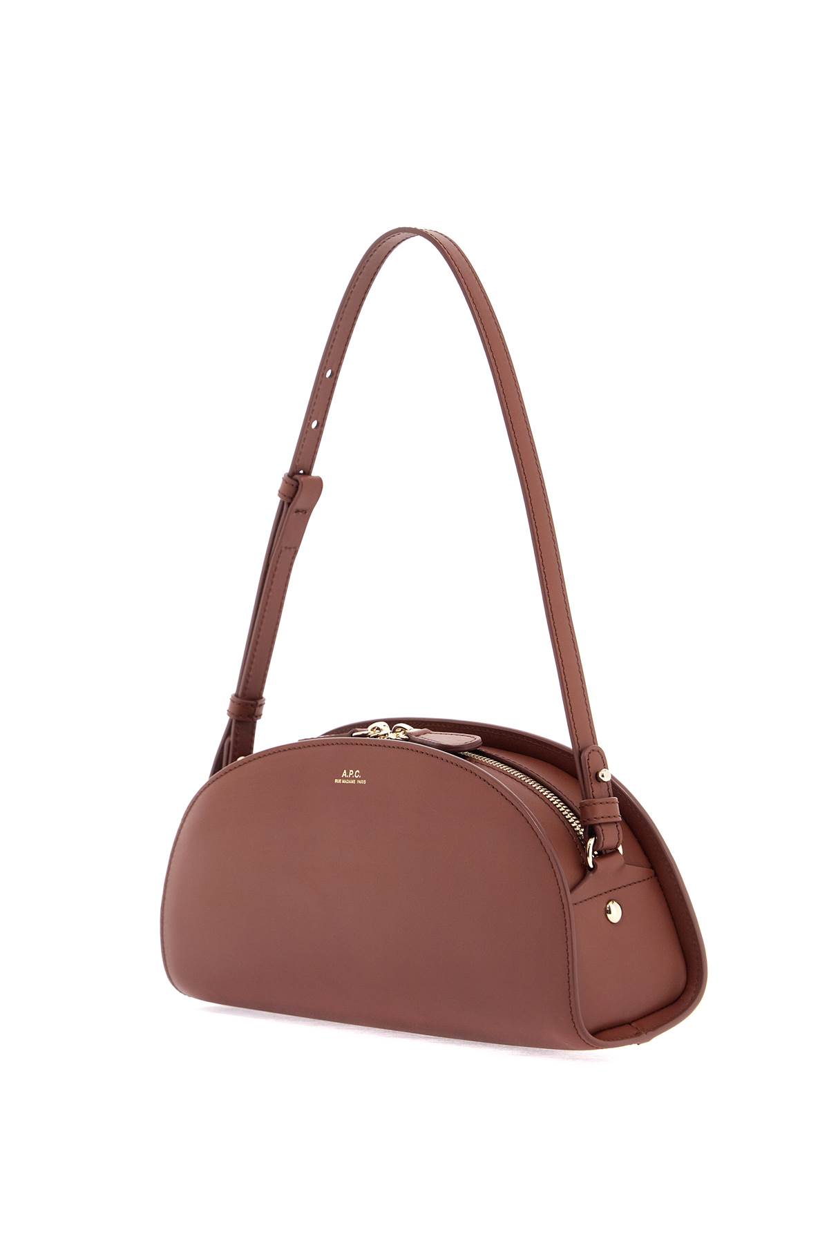 Apc Demi-lune Shoulder Bag In Brown
