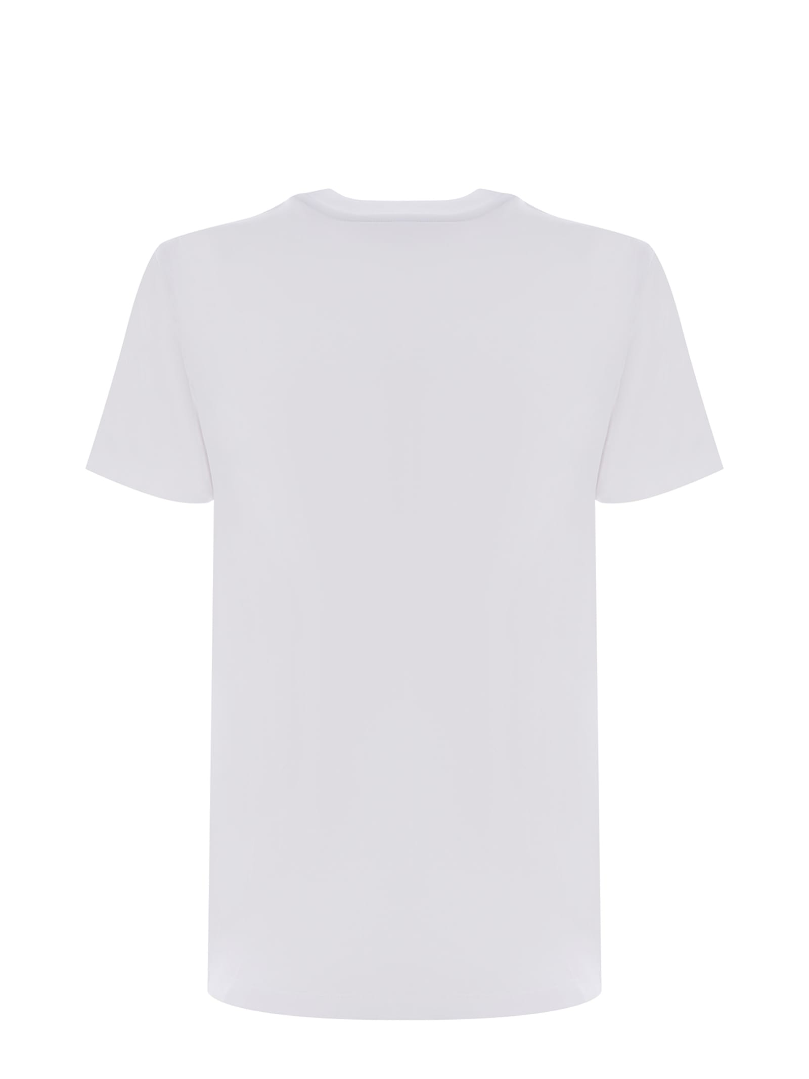 Shop Richmond T-shirt  Made Of Cotton In Bianco