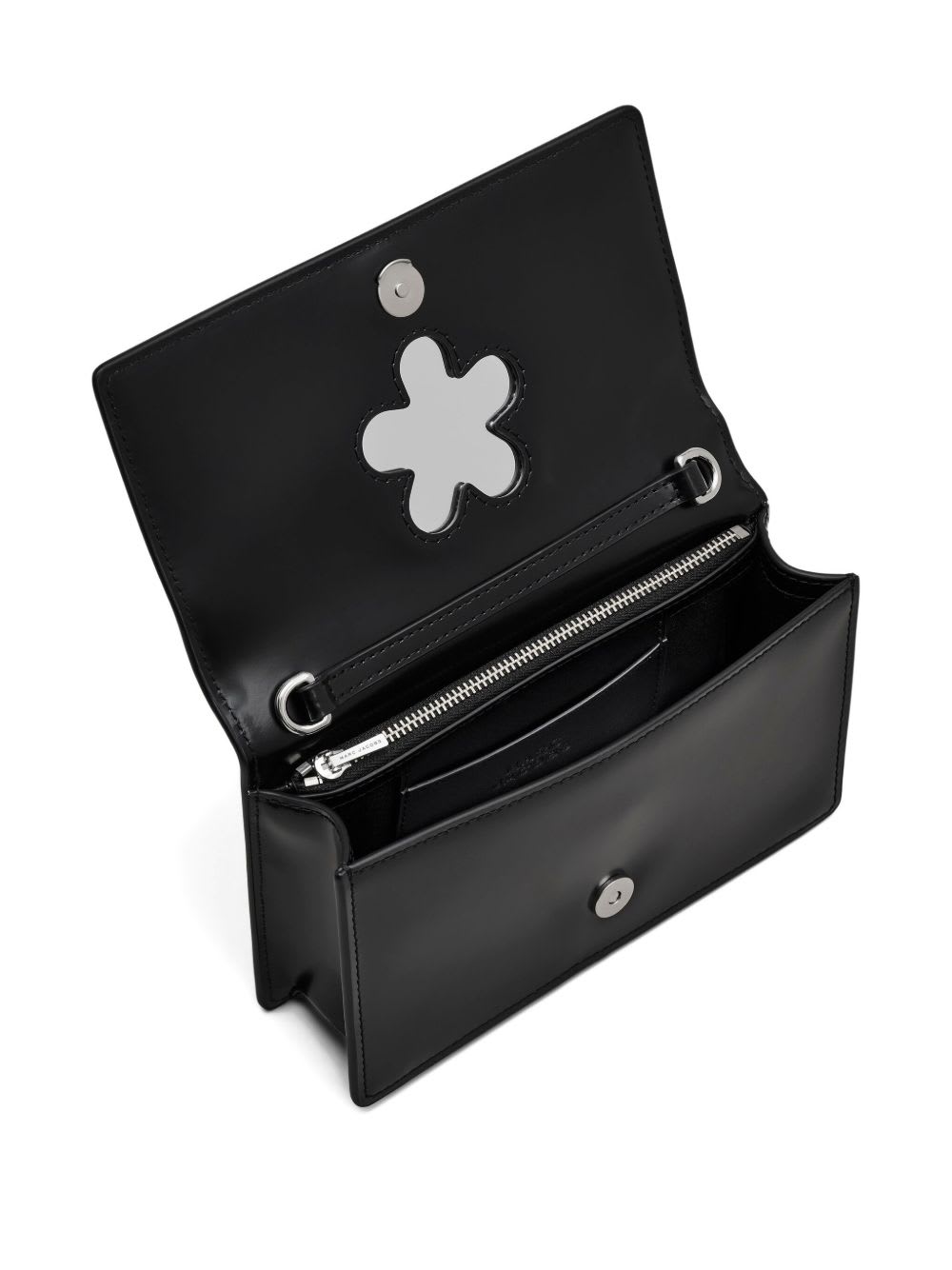 Marc Jacobs The Mirror Mini Crossbody Bag In Black