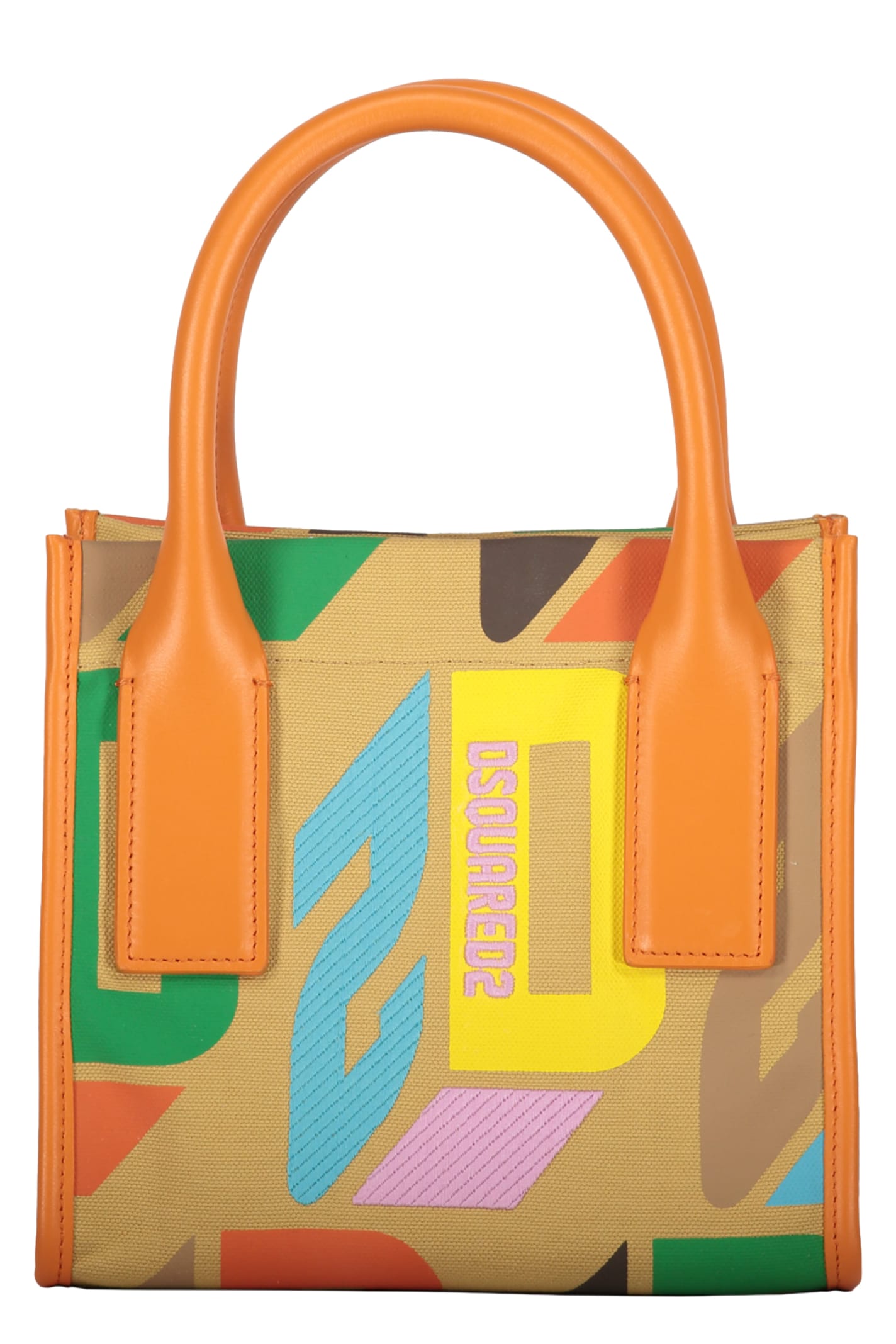 Shop Dsquared2 Canvas Tote Bag In Multicolor