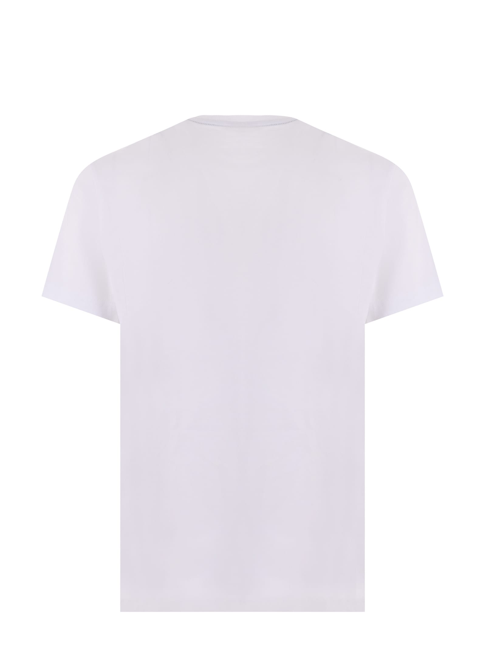 Shop Fay T-shirt In Bianco