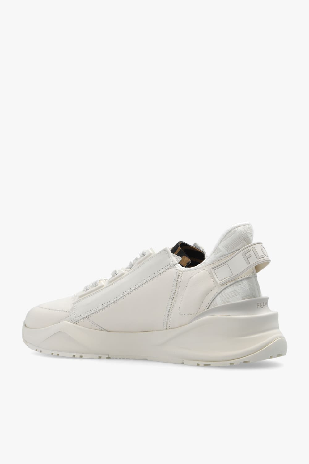 Shop Fendi Flow Sneakers In White