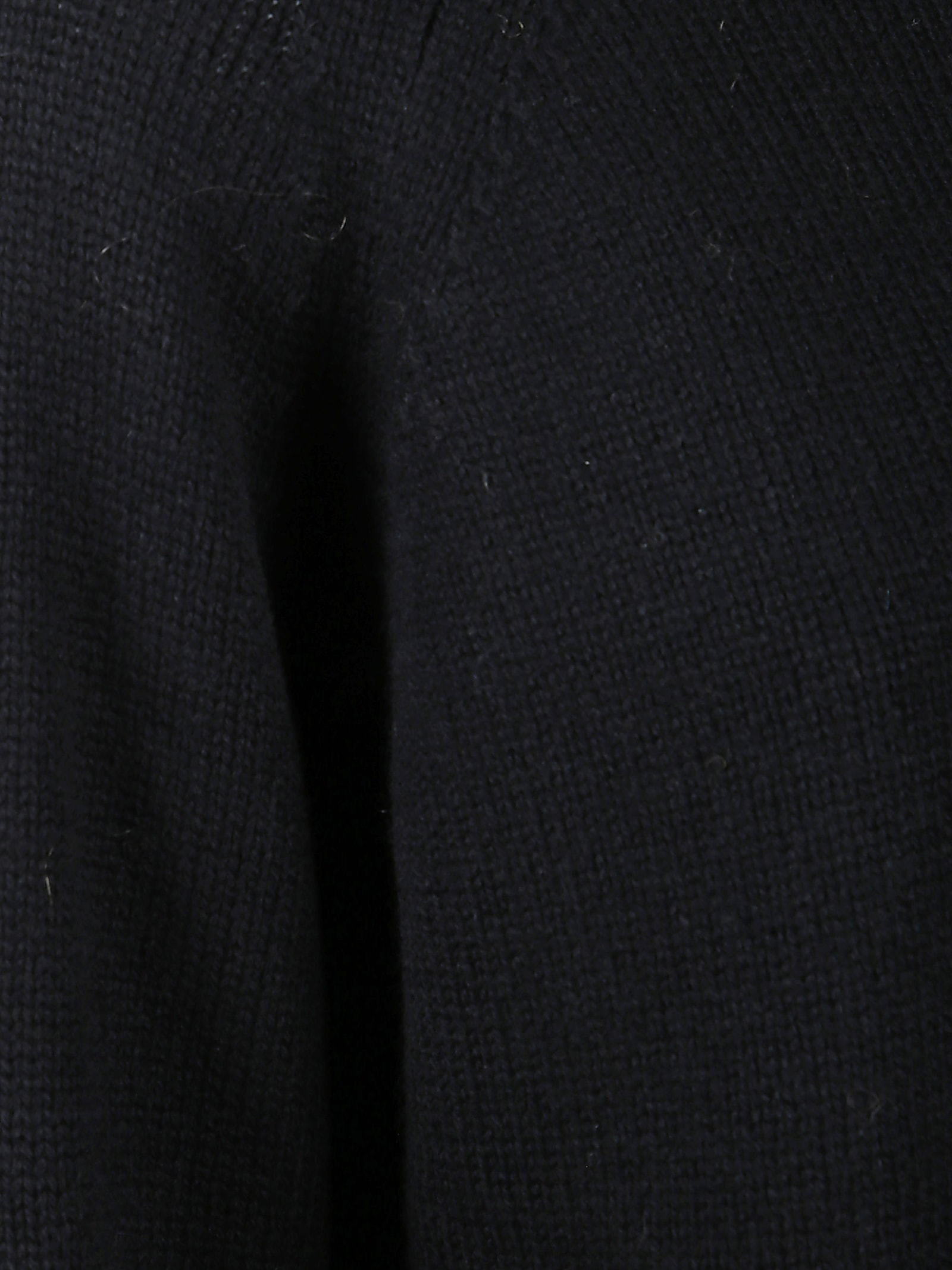 Allude Wool And Cashmere Mockneck Sweater In Black