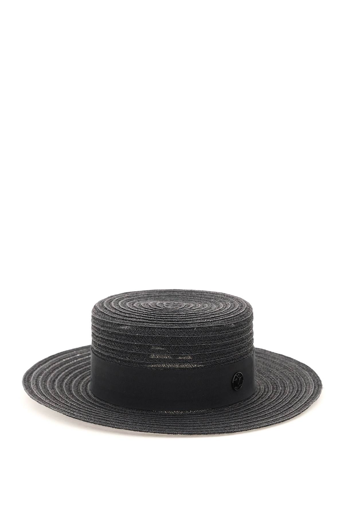 Maison Michel kiki Hemp Canotier Hat