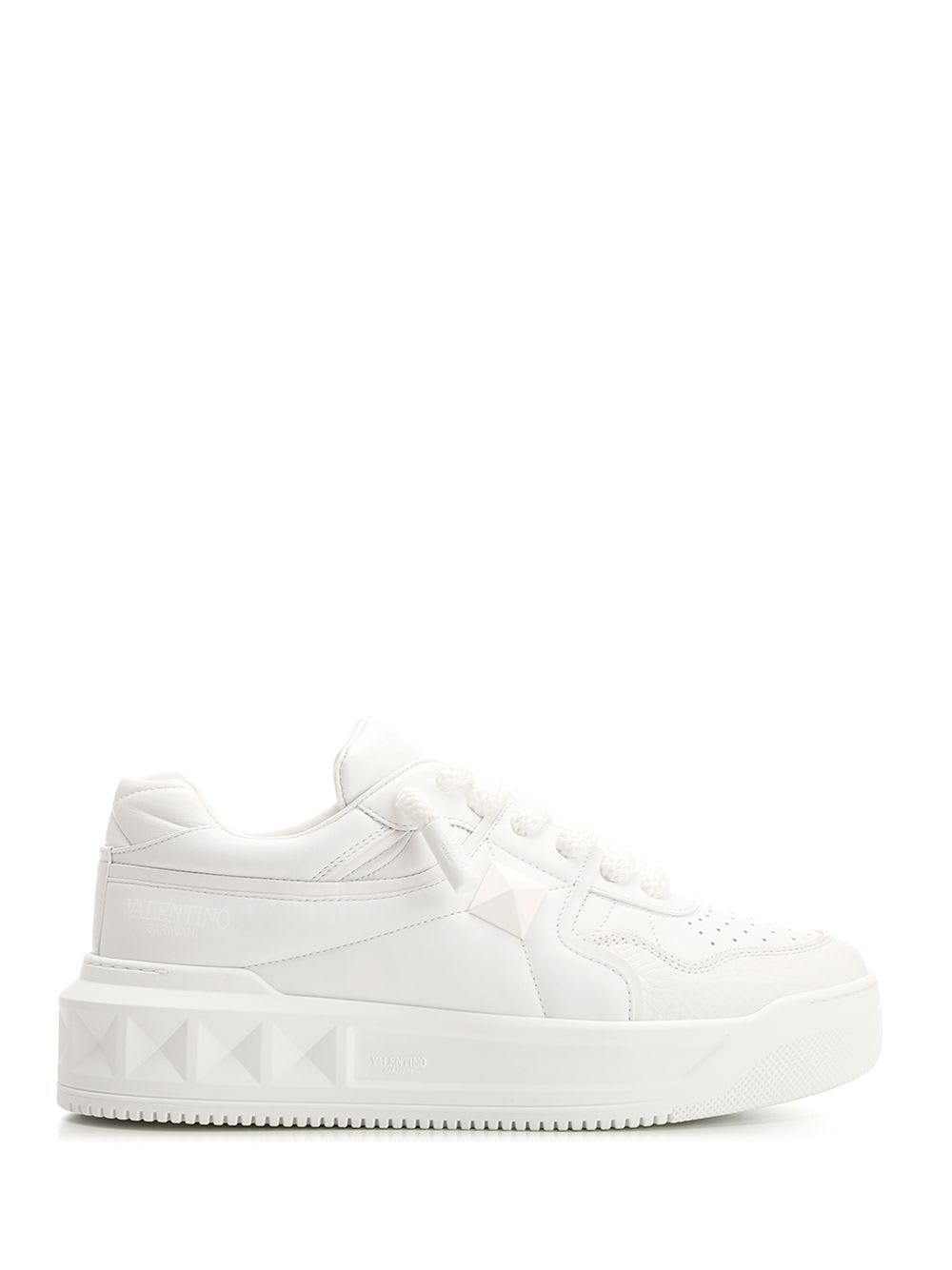 Shop Valentino One Stud Xl Low-top Sneaker In White