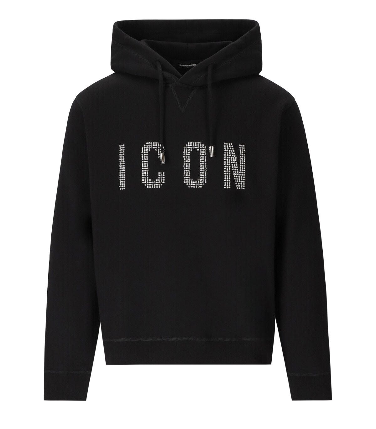 Shop Dsquared2 Cool Icon Hoodie In Nero