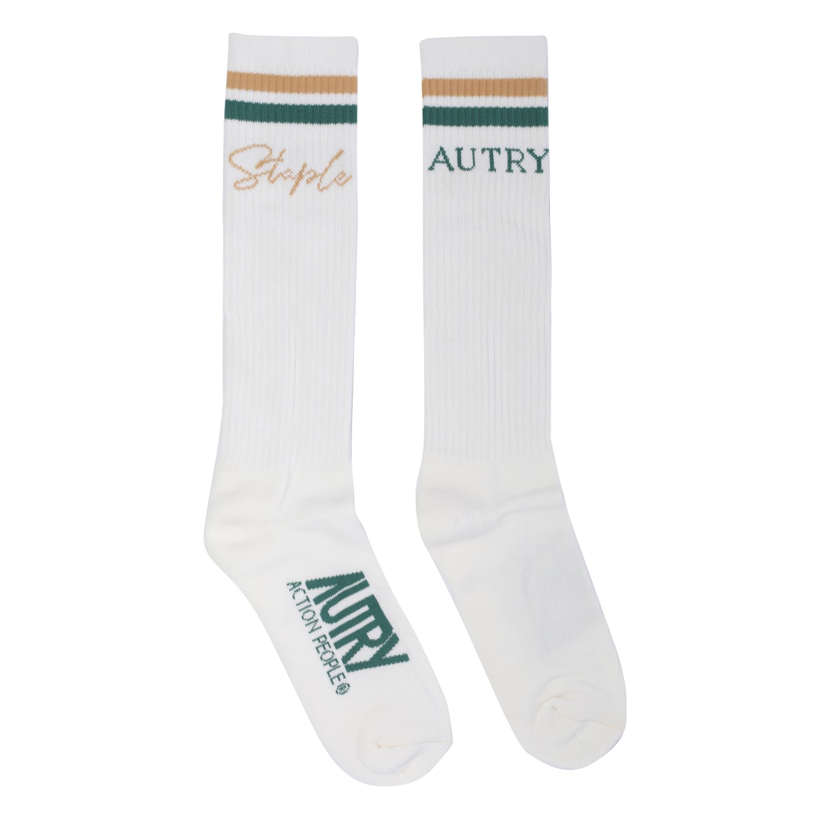 Shop Autry Logo Socks In White