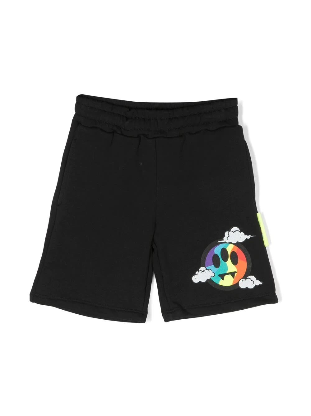 Barrow Black Shorts With Front Multicoloured Logo