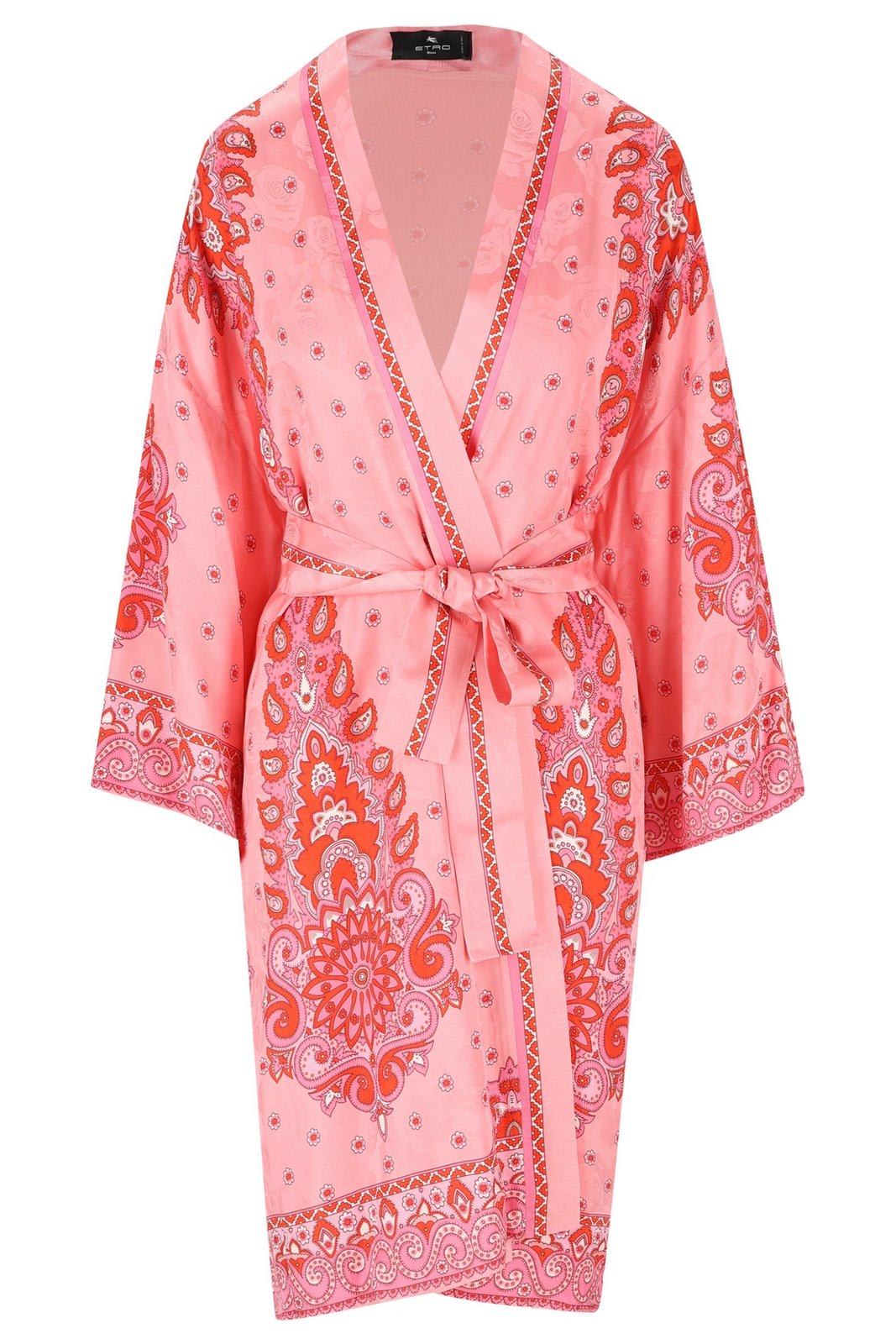 Belted Jacquard Kesa Robe