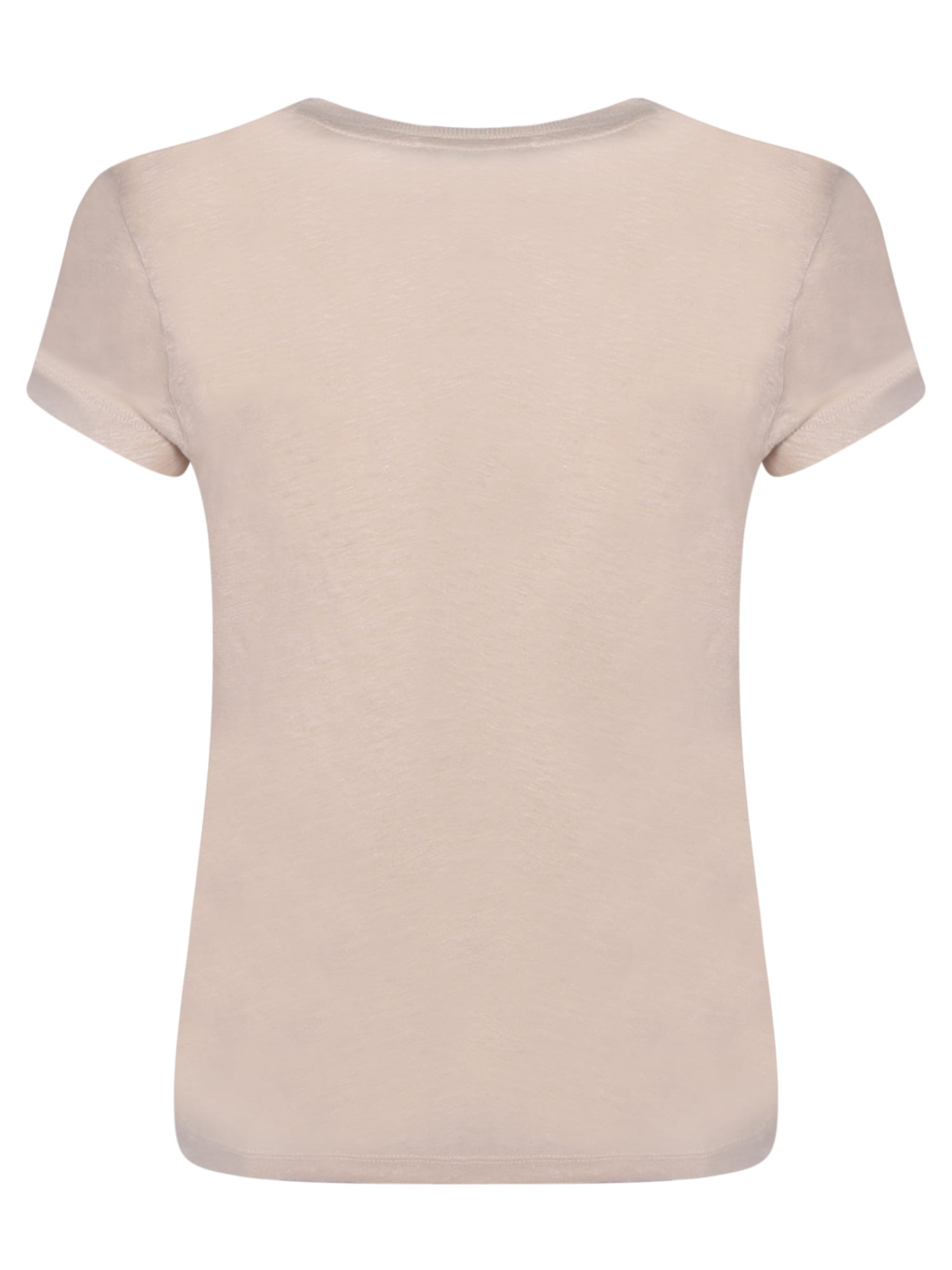 Shop Iro Beige Linen T-shirt