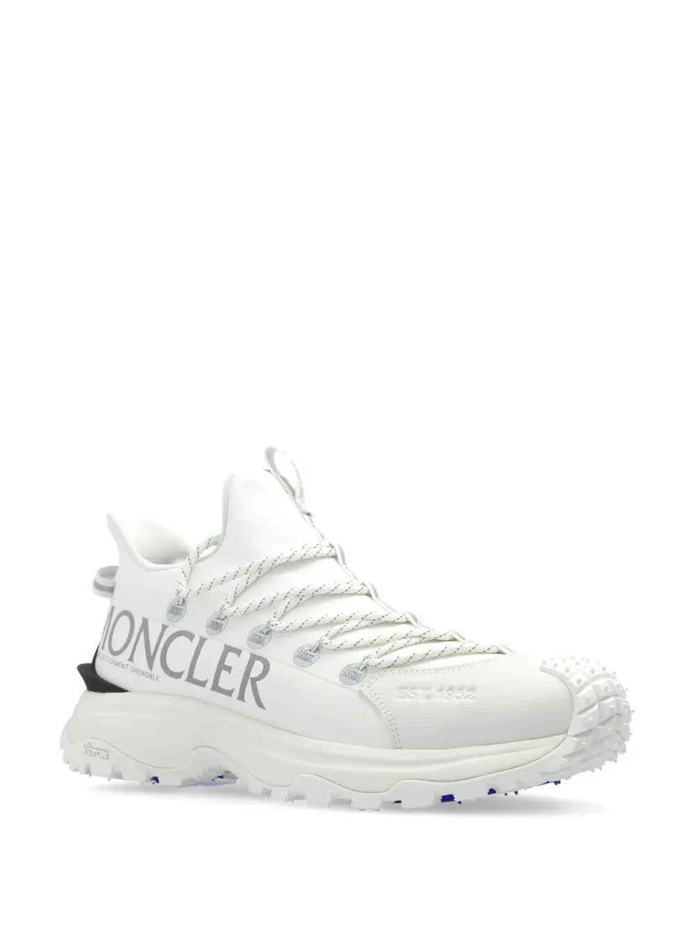 Shop Moncler White Trailgrip Lite 2 Sneakers