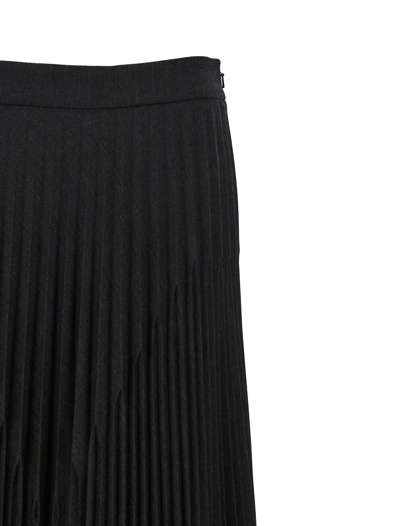 Shop Alberta Ferretti Pleated Skirt