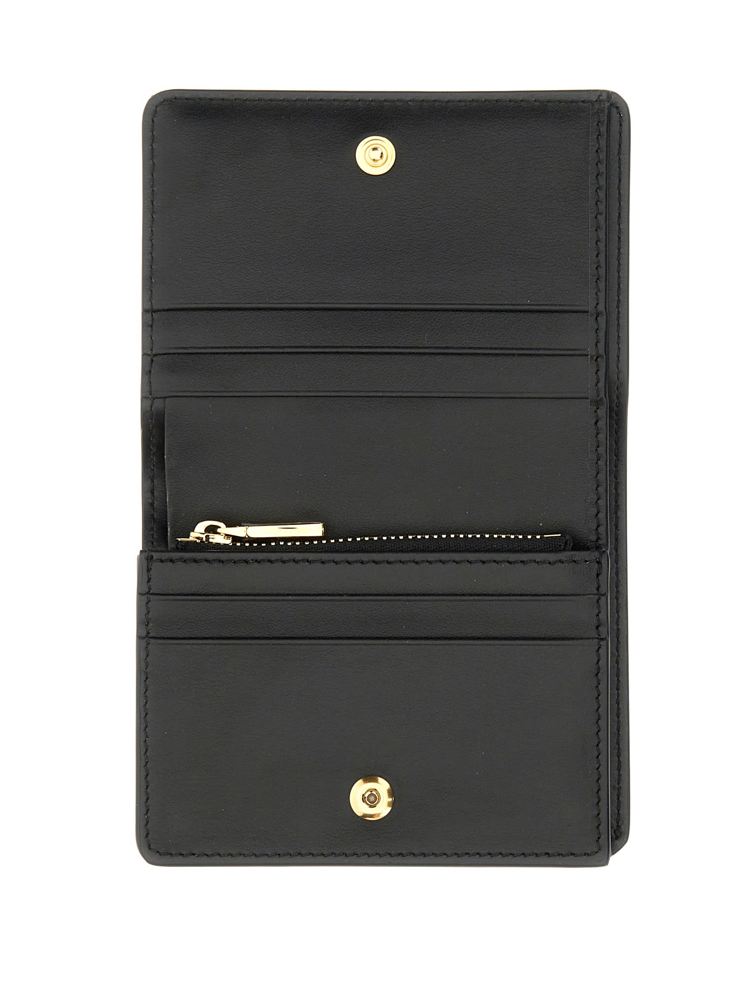 Shop Dolce & Gabbana Continental Small Wallet In Black