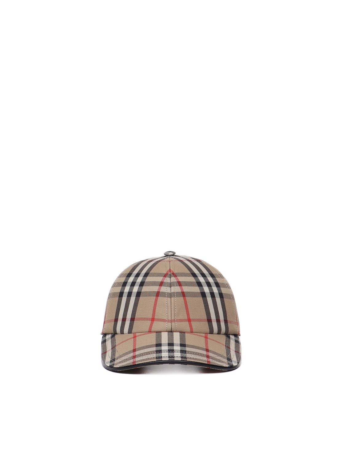 Shop Burberry Vintage Check Hat In Cotton In Beige
