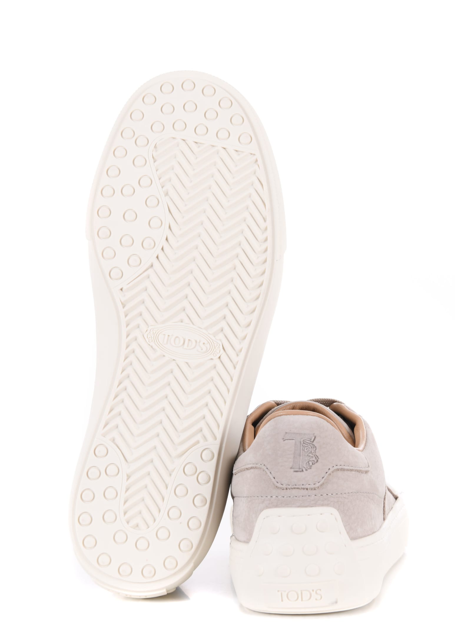 Shop Tod's Tods Sneakers In Dove Grey