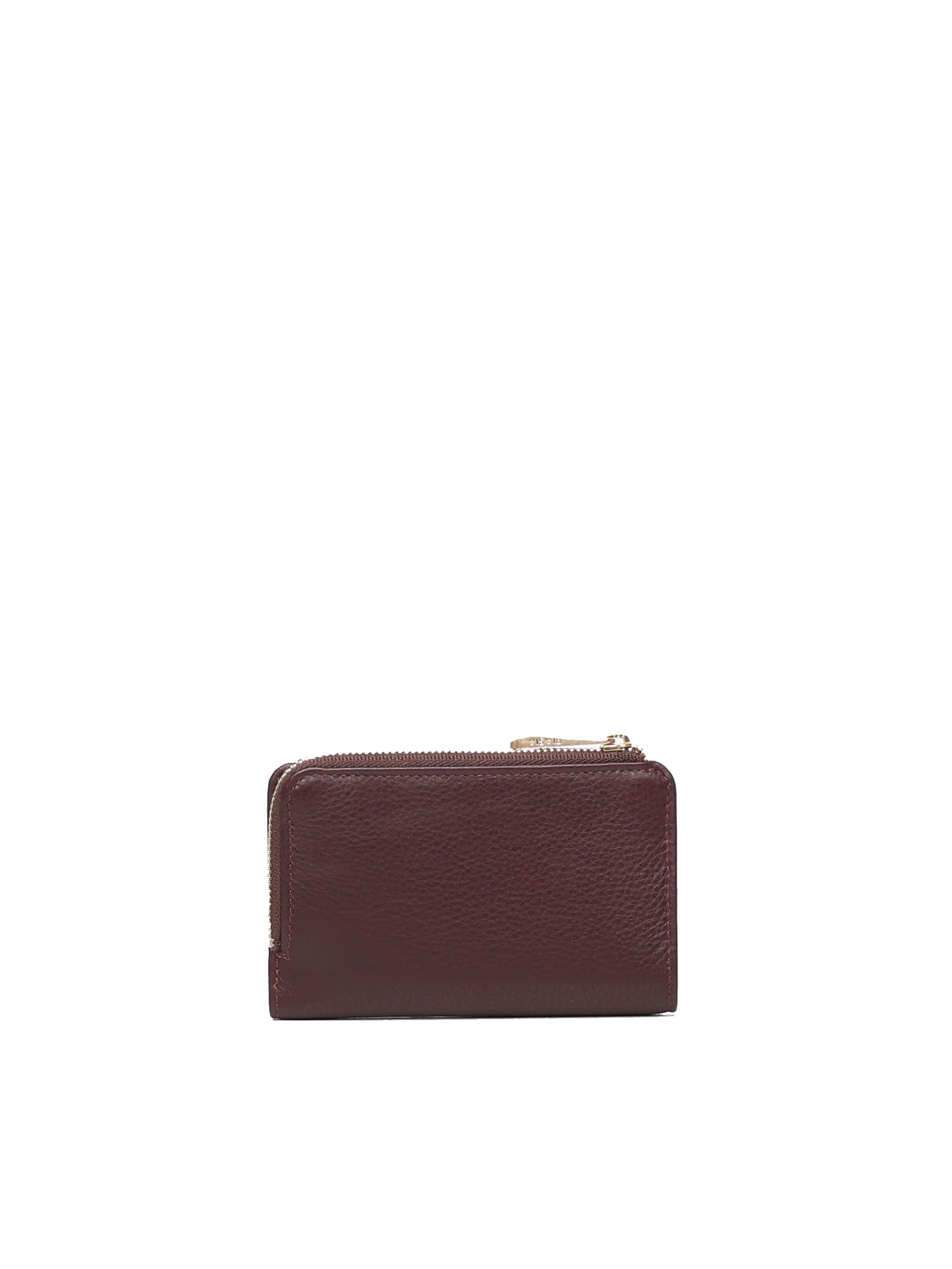 Biasia Leather Wallet With Logo In Brown