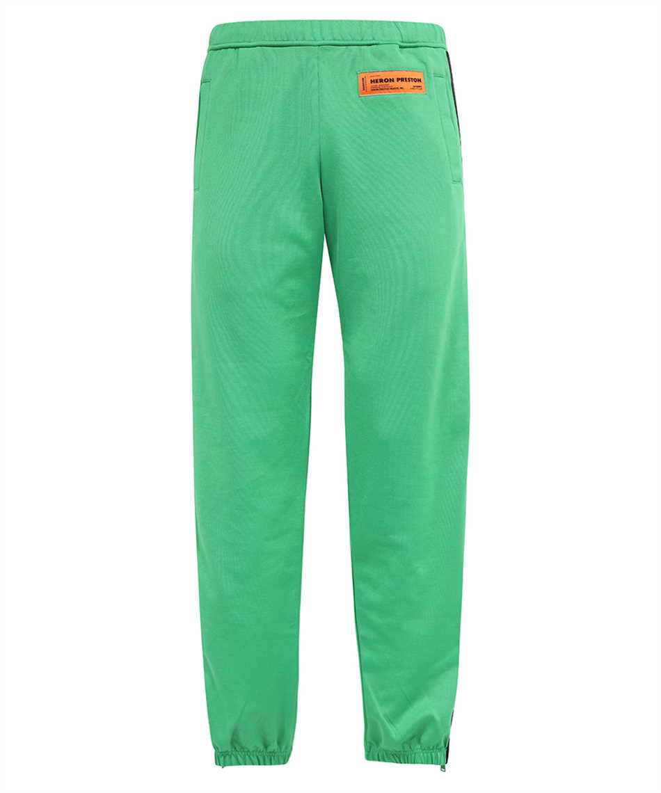 Shop Heron Preston Contrast Side Stripes Trousers In Green