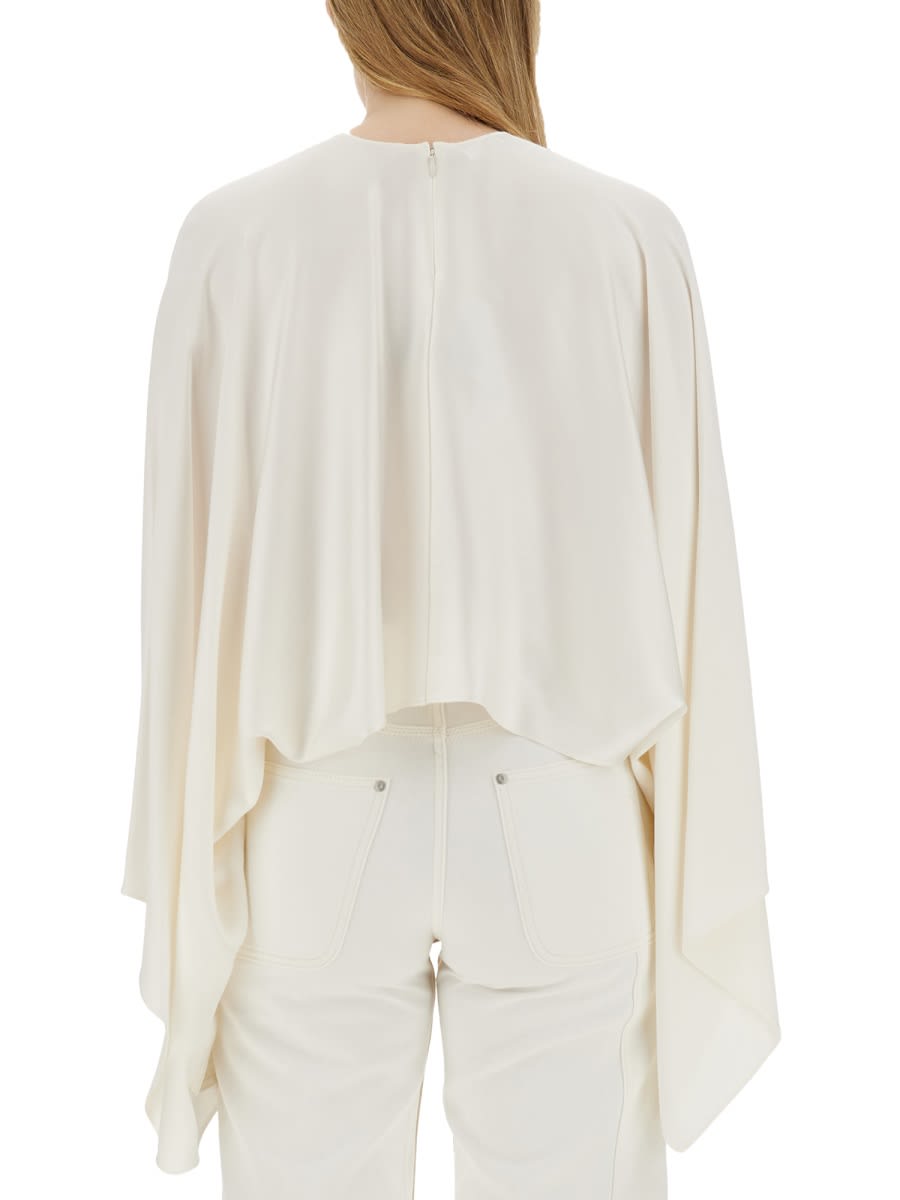 Shop Stella Mccartney Top Cropped In White