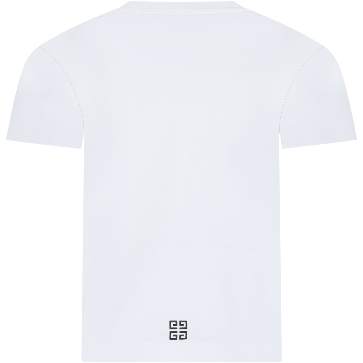 Shop Givenchy White T-shirt For Kids With Logo