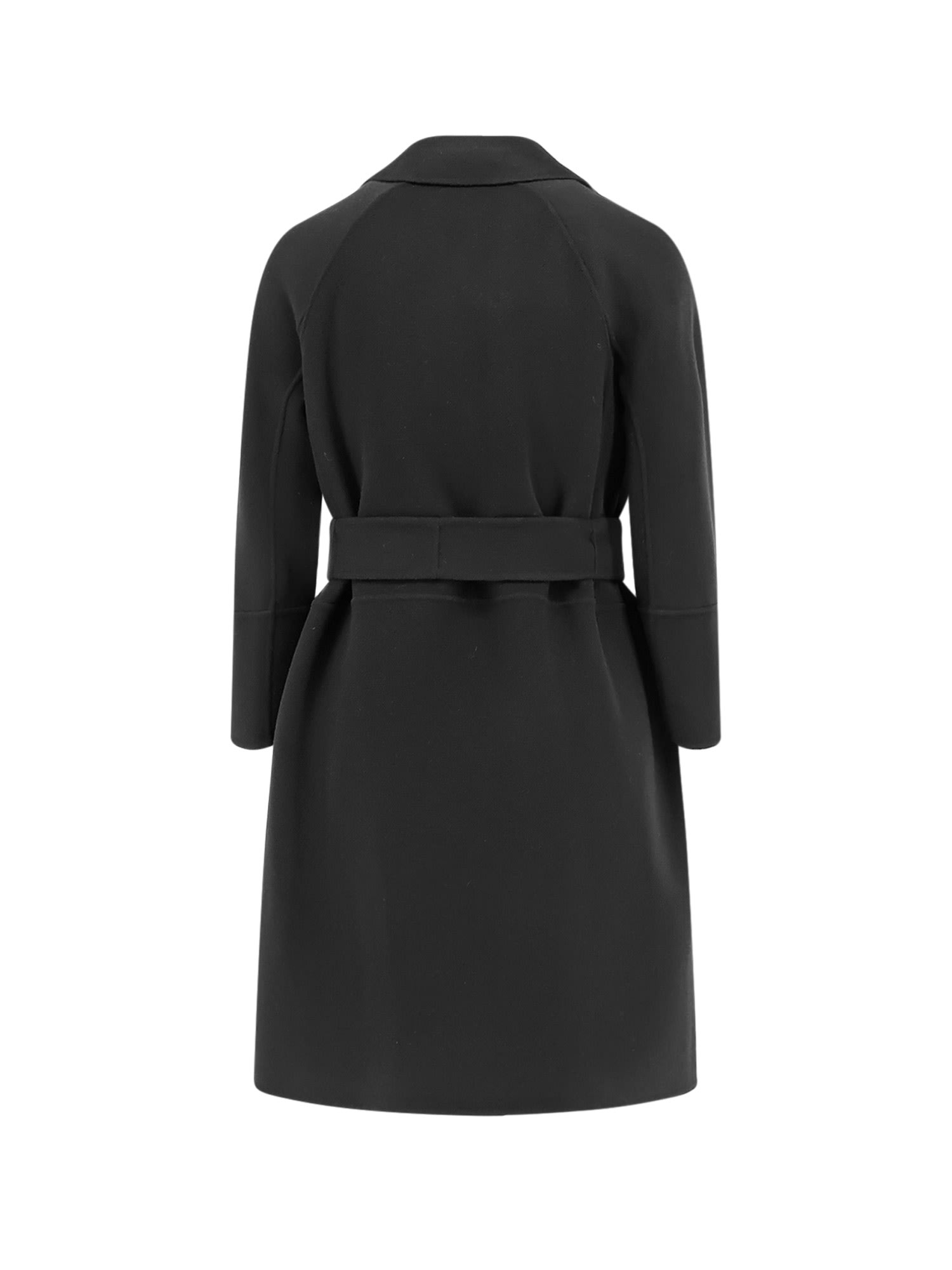 's Max Mara Arona Virgin Wool Coat In Black