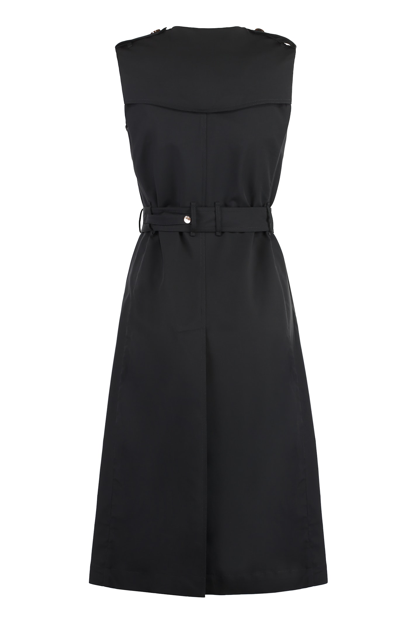 Moorer Aurelia Techno Fabric Trench Coat In Black