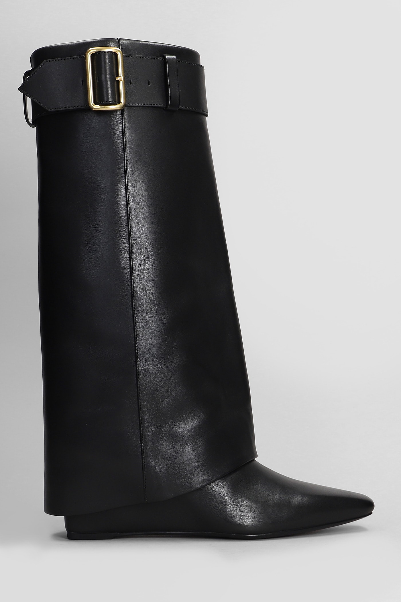 Simkhai Frejya Low Heels Boots In Black Leather