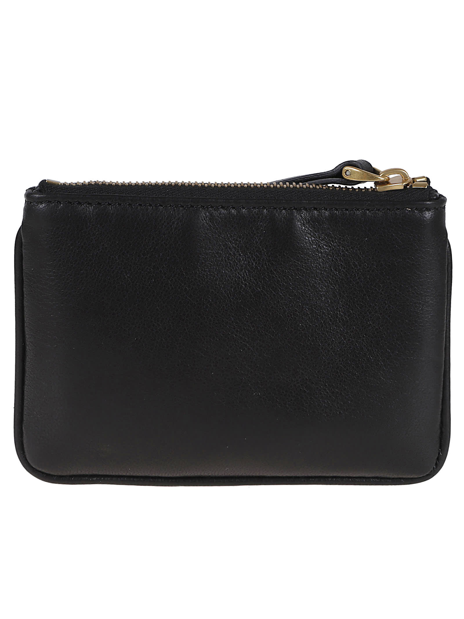 Valentino Viva Superstar Zip-fastening Leather Wallet In Gold