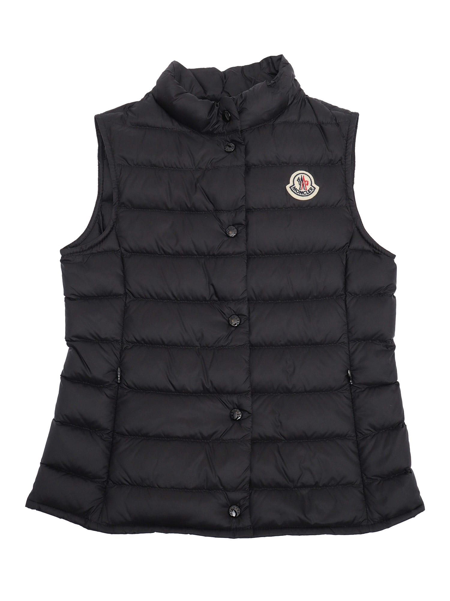 Moncler Quilted Feather-down Gilet In Black