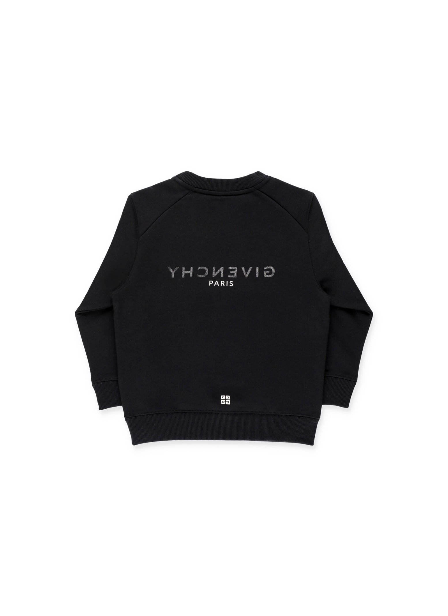 Shop Givenchy Reverse Logo Sweatshirt In Black