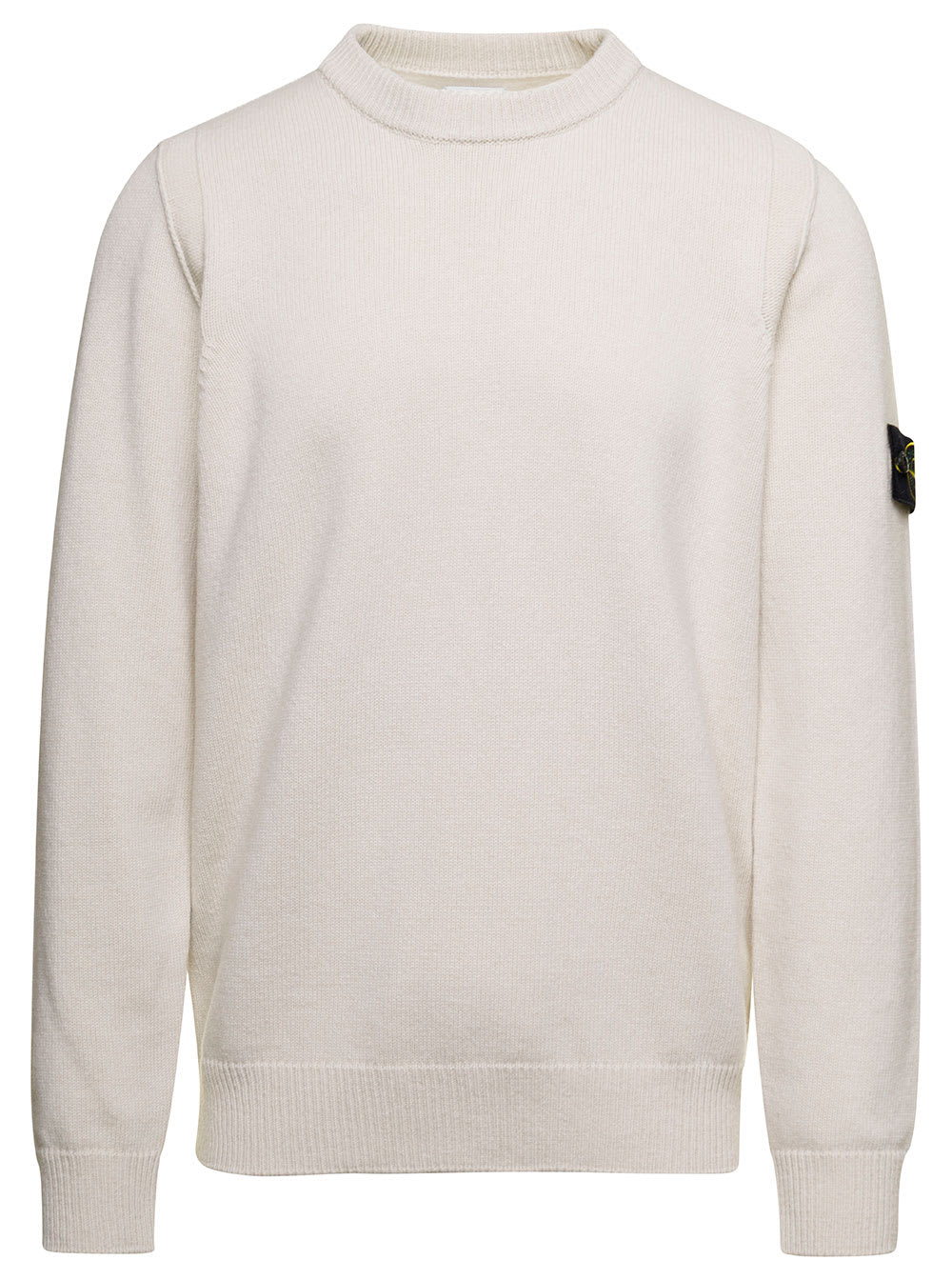 Stone island jumper on sale cream