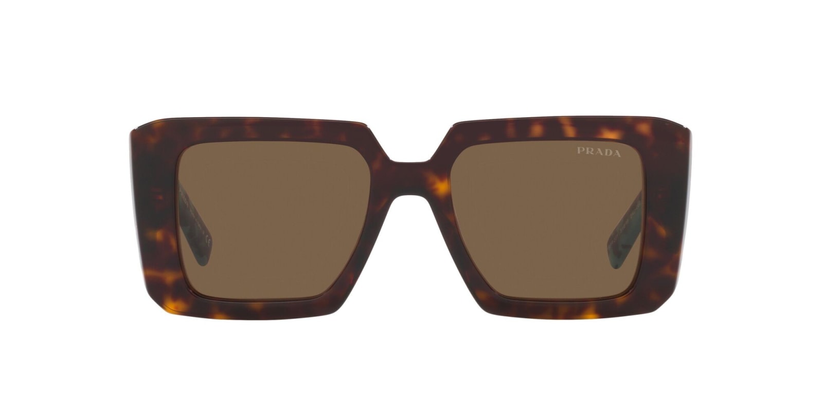 Prada Low Bridge Square Women's Sunglasses, Pr 23ysf In Marrone/marrone