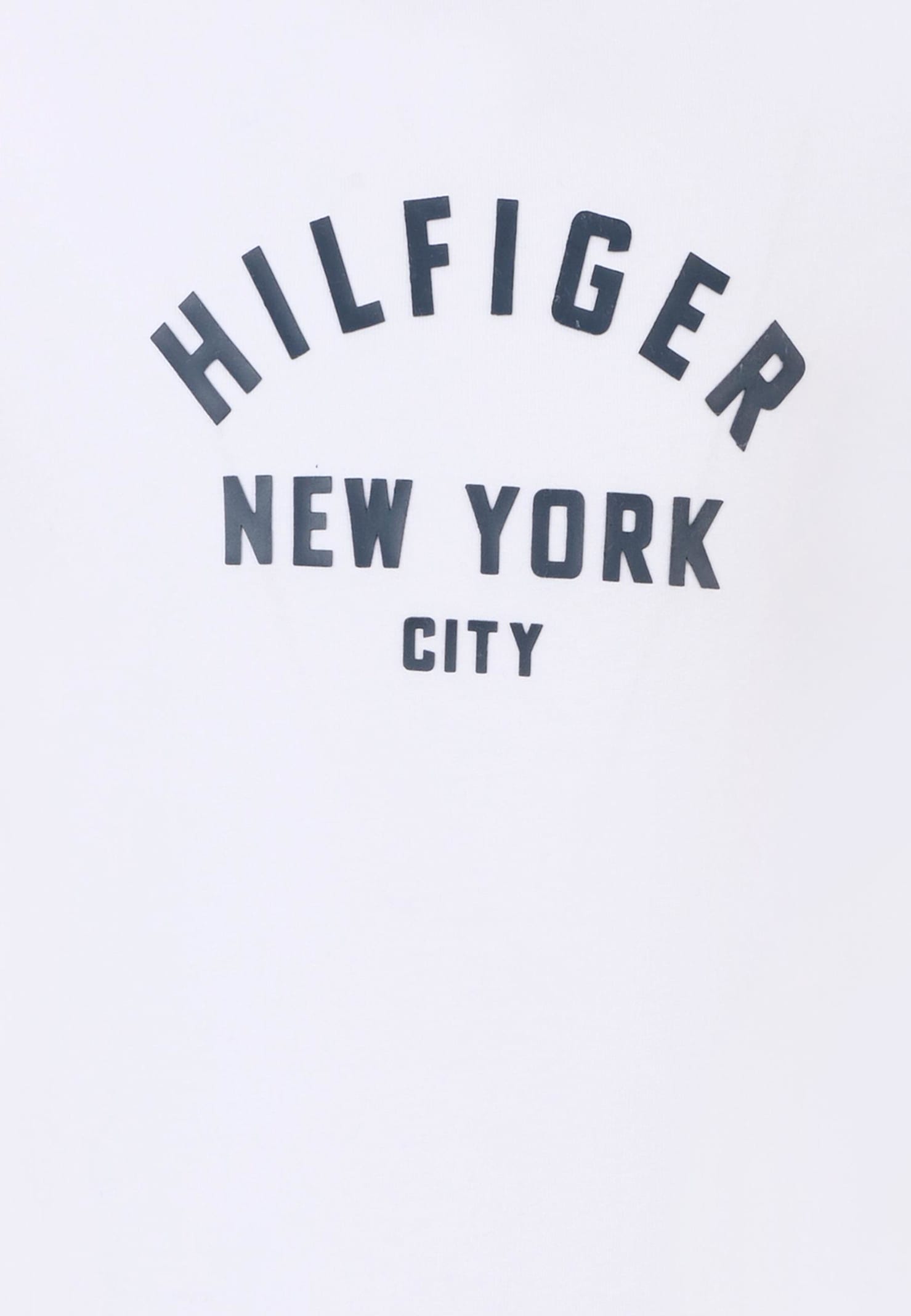 Tommy Hilfiger White T-shirt For Kids With Blue Logo In Multi