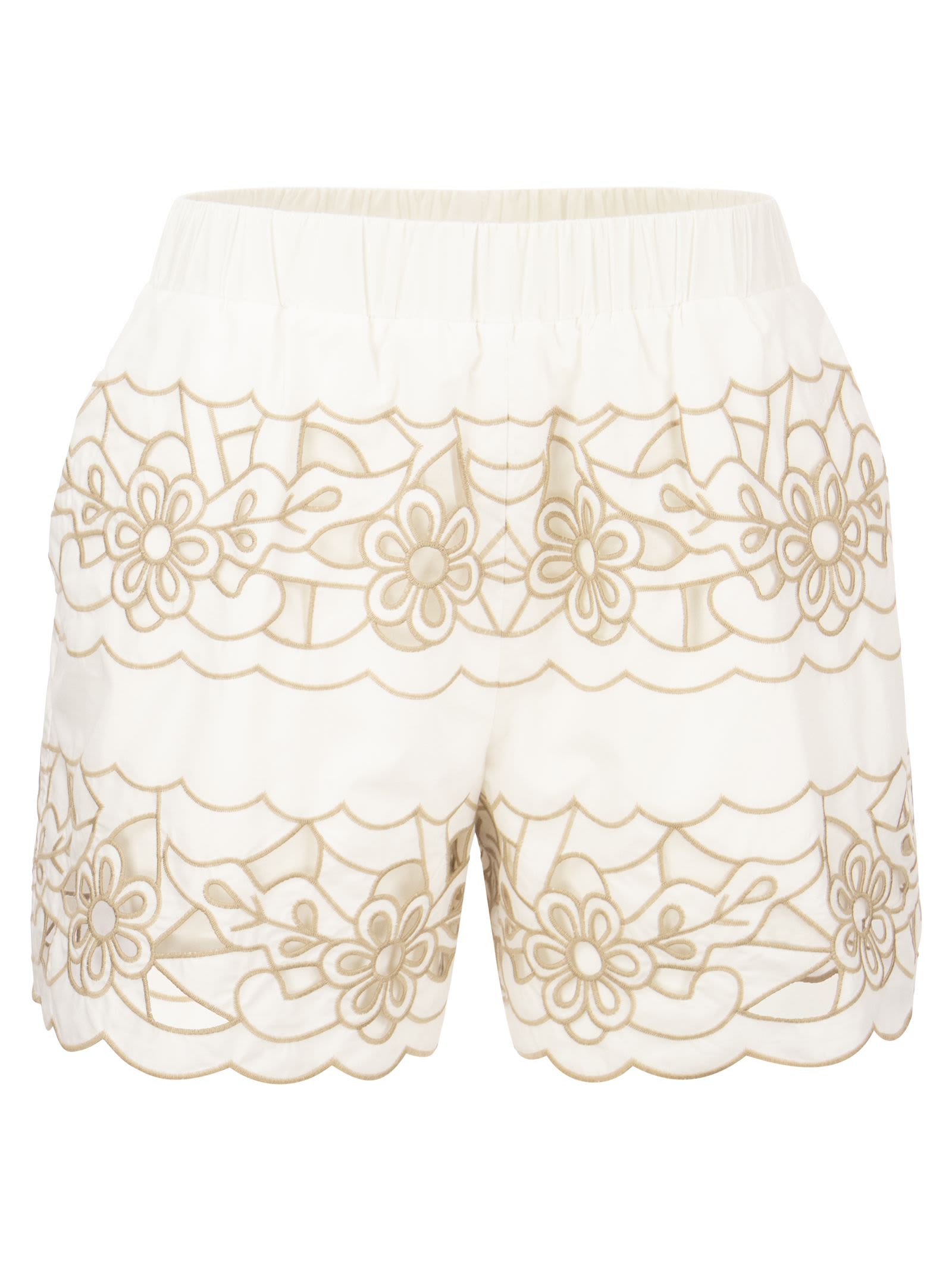 RED Valentino Shorts With Embroidery