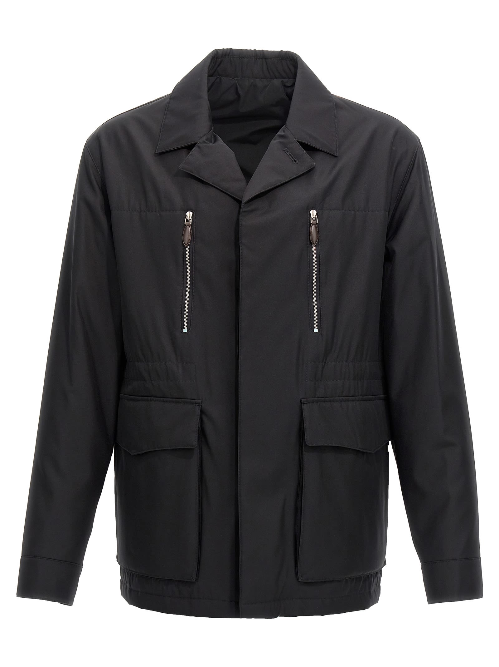 Shop Berluti Padded Travel Jacket In Black